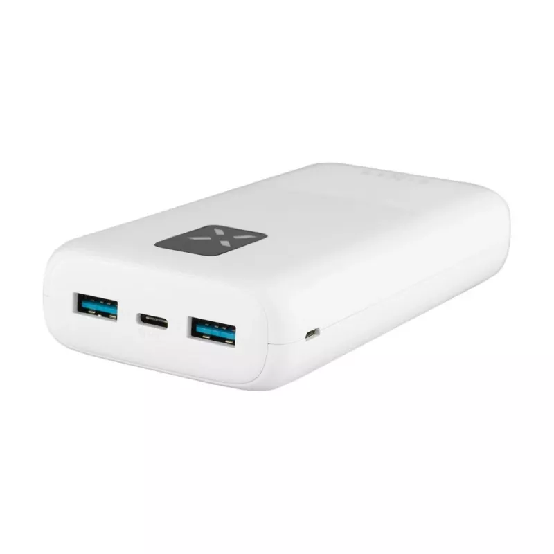 Fixed Zen 20 pārnēsājamais akumulators 20000 mAh ar LCD displeju un PD 20W izvadi - balts FIXZEN-20-WH