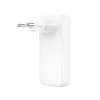 Fixed Slim 2xUSB-C ceļojumu lādētājs 65W GaN PD balts