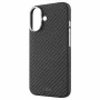 FIXED MagVelar aramīda šķiedras aizmugures vāciņš Apple iPhone 17 - melns