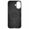 FIXED MagVelar aramīda šķiedras aizmugures vāciņš Apple iPhone 17 - melns