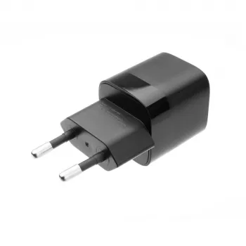 Fiksēts mini sienas lādētājs ar USB-C izvadi un PD atbalstu, 30W - melns FIXC30M-C-BK