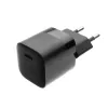 Fiksēts mini sienas lādētājs ar USB-C izvadi un PD atbalstu, 30W - melns FIXC30M-C-BK