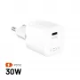 Fiksēts Mini USB-C GaN lādētājs 30W - Melns