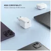 Fiksēts mini GaN barošanas adapteris ar USB-C izvadi un PD atbalstu, 65W
