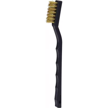 KS TOOLS misiņa stiepļu aizdedzes sveču tīrīšanas birste, 2 rindu, 170mm (201.2316)