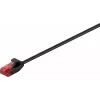 Goobay CAT 6 plānais savienojuma kabelis, U/UTP, melns, 0,5 m 93713