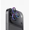 UNIQ Optix Aluguard (DX2) kameras objektīva aizsargs iPhone 18 Pro / iPhone 18 Pro Max – iridescenta ar aplikatoru
