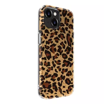 Evelatus EVEAPP15PPDL polikarbonāta vāciņš Apple iPhone 15, leoparda raksts