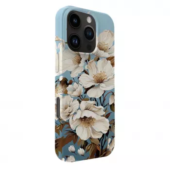 Evelatus iPhone 16 Pro Max slaids apvalks ar MagSafe - Flower Blue