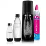 SodaStream Terra Megapack melns gāzētā ūdens pagatavotājs ar 3 pudelēm un Quick Connect CO2 balonu