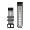 Garmin QuickFit 26 pulksteņu siksniņas, Pebble Grey/Silver Grey silikons [010-14510-00]