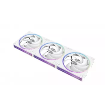 Zalman ZM-DF120R A3 White 120mm reversā Daisy Chain ARGB ventilators 3 gab.