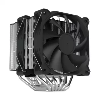 Zalman CNPS12X BP melns CPU dzesētājs - 120 mm PWM ventilators, zila LED, 6 siltuma caurules, Intel/AMD