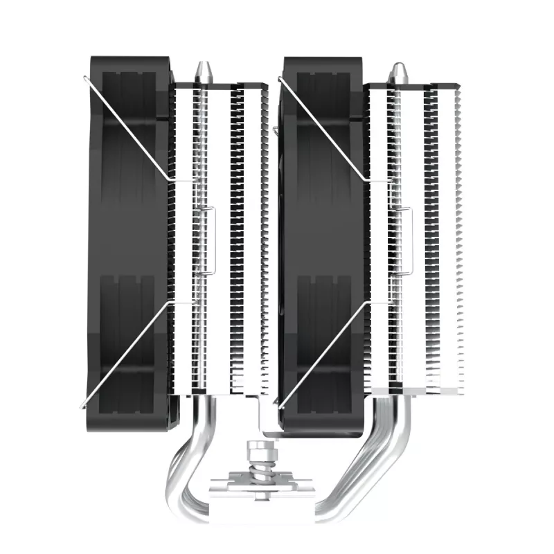Zalman CNPS12X BP melns CPU dzesētājs - 120 mm PWM ventilators, zila LED, 6 siltuma caurules, Intel/AMD