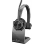 HP Poly Voyager 4300 UC Series 4310 bezvadu ausu aizsargs ar USB-C adapteri un statīvu, Zoom sertificēts 218474-01