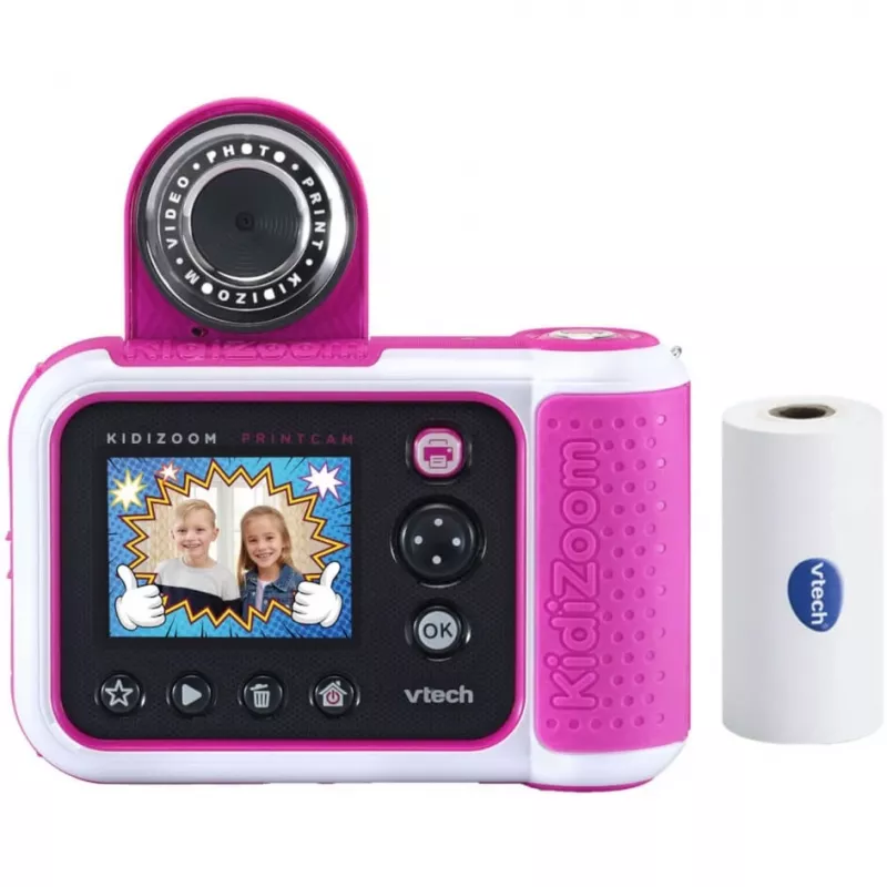 VTech Kidizoom Print Cam rozā - digitālā kamera ar termisko drukāšanu