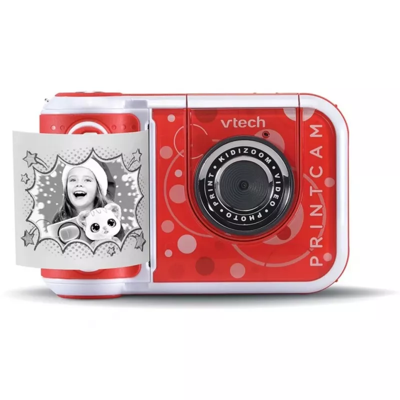 VTech KidiZoom Print Cam digitālā kamera sarkana/balta