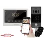 REVIZOOM RM-T273HD balts 7 collu video interkoms ar RC-212HD-CK1 āra paneli