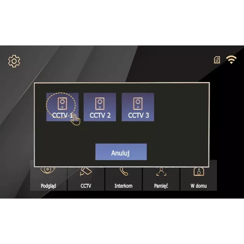 REVIZOOM RM-T273HD balts 7 collu video interkoms ar RC-212HD-CK1 āra paneli