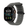 Apple Watch Ultra 4 GPS + Cellular 49mm melna titāna korpuss ar caurspīdīgu melnu Ocean siksnu