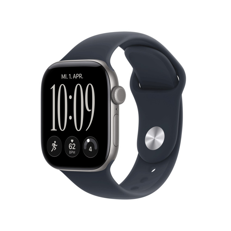 Apple Watch Series 12 GPS + Cellular 42 mm pelēks alumīnija korpuss ar zilu sporta siksniņu, S/M