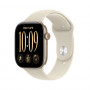Apple Watch Series 12 GPS + Cellular 42 mm zelta alumīnija korpuss ar smilškrāsas sporta siksniņu, S/M