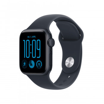 Apple Watch SE 3 GPS 40 mm Midnight alumīnija korpuss ar zilu sporta siksniņu, M/L