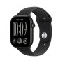 Apple Watch Series 12 GPS 46 mm melns alumīnija korpuss ar melnu sporta siksniņu, S/M