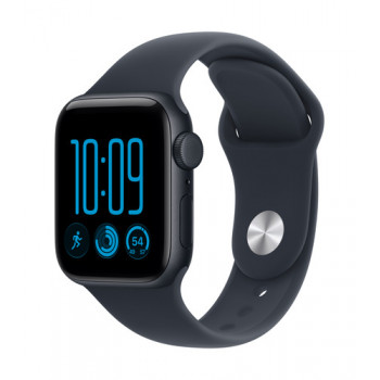 Apple Watch SE 3 GPS + Cellular 40mm pusnakts alumīnija korpuss ar tumši zilu sporta aproci - S/M