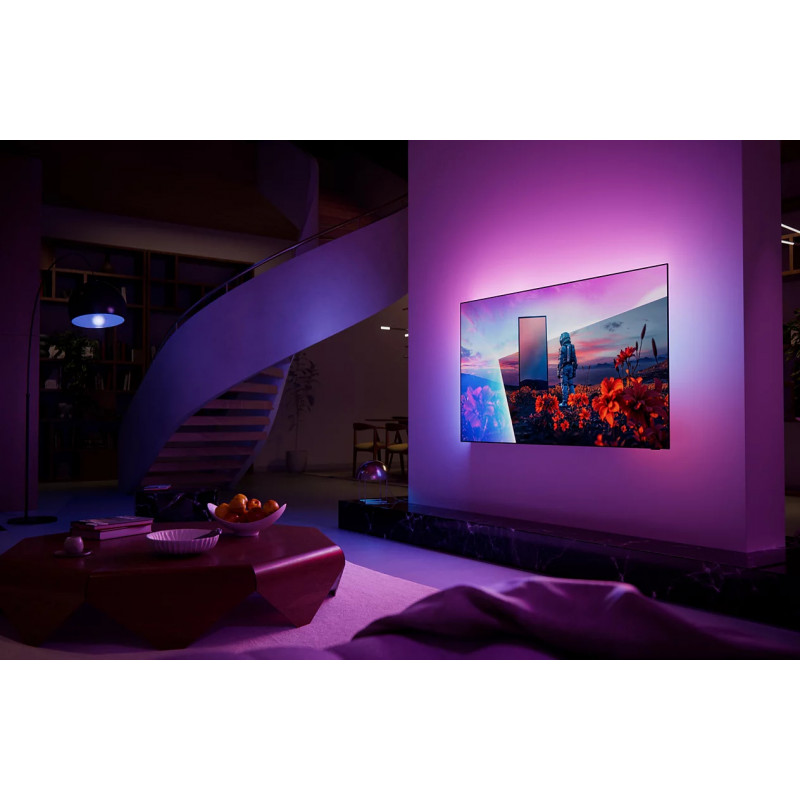 Philips 65OLED811 65 inch (164 cm) 4K UHD OLED viedtelevizors ar Ambilight, Titan OS