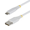 StarTech pīts USB 2.0 kabelis USB-A uz USB-C, 3 m, 15 W, balts