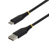 StarTech pīts USB 2.0 kabelis USB-A uz USB-C, 3 m, 15 W, melns