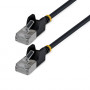 StarTech Slim Cat6a U/FTP savienojuma kabelis RJ45, 2 m, melns