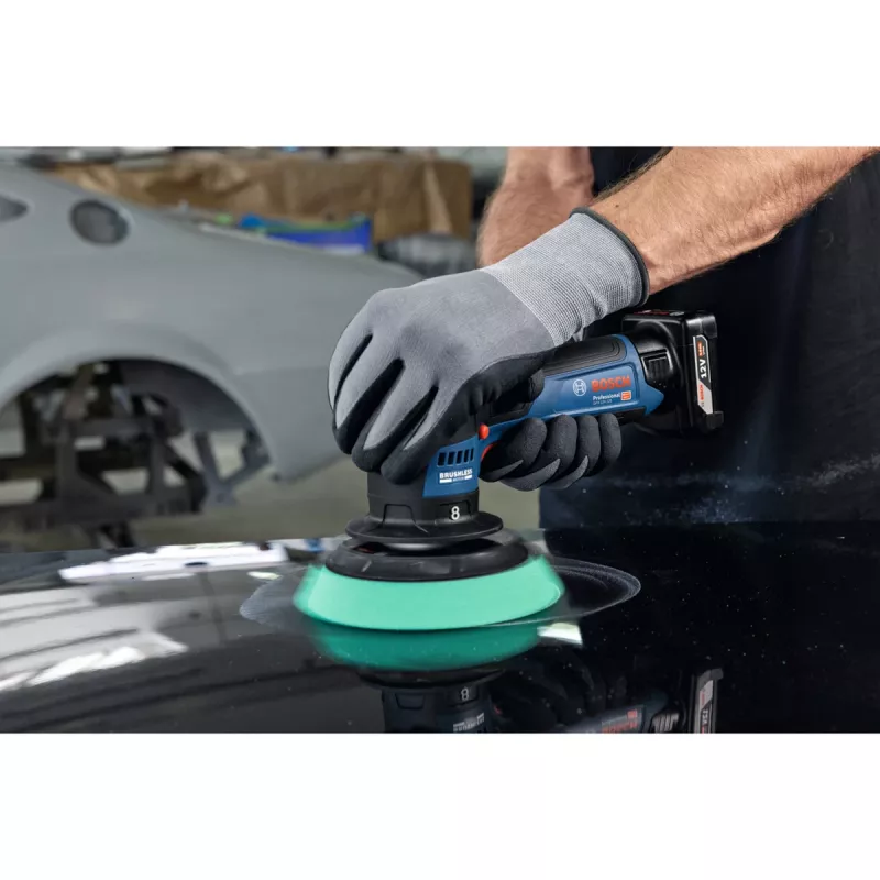 Bosch GPX 12V-125 Professional bezvada pulētājs 06019L4100, 12 V, 125 mm, zils/melns, Solo (bez akumulatora un lādētāja)