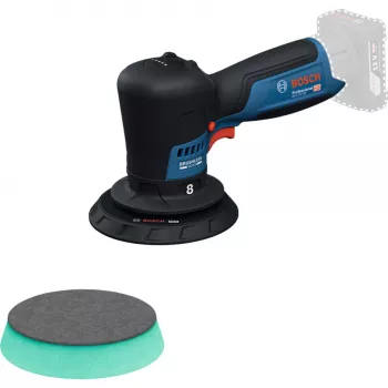 Bosch GPX 12V-125 Professional bezvada pulētājs 06019L4100, 12 V, 125 mm, zils/melns, Solo (bez akumulatora un lādētāja)