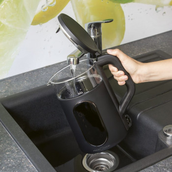 ProfiCook PC-WK 1328 elektriskā tējkanna 1,7 L 2200 W melna, caurspīdīga