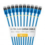 StarTech.com Slim Cat6a U/FTP tīkla kabelis RJ45, 0,3 m, zils, 10 gab.