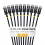 StarTech.com slaids Cat6a U/FTP savienojuma kabelis RJ45, 0,3 m, melns, 10 gab.