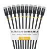 StarTech.com slaids Cat6a U/FTP savienojuma kabelis RJ45, 0,3 m, melns, 10 gab.