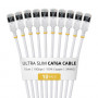 StarTech.com slaids Cat6a U/FTP savienojuma kabelis RJ45, 0,15 m, balts, 10 gab.