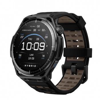 Amazfit Balance 3 51 mm viedpulkstenis Titanium melns ar AMOLED, safīra stiklu, divjoslu GPS, 10 ATM, Golf un HYROX režīmu