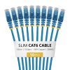 StarTech.com Slim Cat6 U/UTP savienojuma kabelis RJ45, 1 m, zils, LSZH, 10 gab.