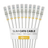 StarTech.com Slim Cat6 U/UTP savienojuma kabelis RJ45, 1 m, pelēks, 10 gab.