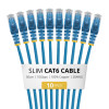 StarTech.com Slim Cat6 U/UTP savienojuma kabelis RJ45, 0,5 m, zils, LSZH, 10 gab.