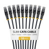StarTech.com Slim Cat6 U/UTP savienojuma kabelis RJ45, 0,5 m, melns, 10 gab.