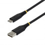 StarTech.com pīts USB 2.0 kabelis USB-A uz USB-C, 1 m, 15 W, melns