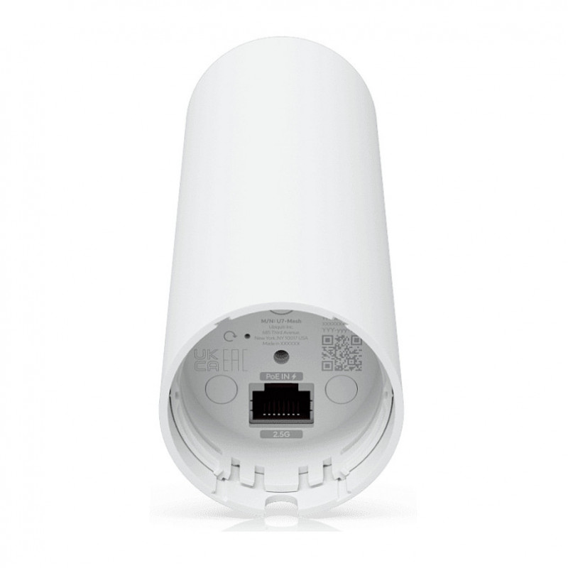 Ubiquiti U7 Mesh 5000 Mbit/s Wi-Fi 7 bezvadu piekļuves punkts, PoE, balts