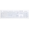 Active Key AK-C8100 bezvadu higiēnas klaviatūra, noslēgta, Šveices izkārtojums (QWERTZ), balta