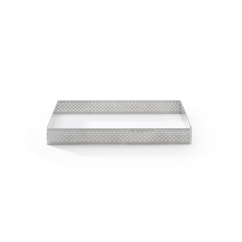 De Buyer perforēta nerūsējošā tērauda kvadrātveida tartes forma, 17,5 cm (3099.23)