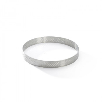 De Buyer perforēts nerūsējošā tērauda apaļš tartes gredzens, 12,5 cm (3099.05)
